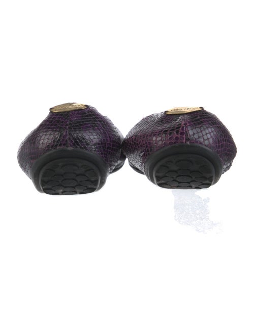 Jimmy Choo Signature Logo Leather Ballet Flats