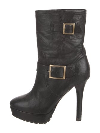 Jimmy Choo Leather Moto Boots