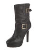Jimmy Choo Leather Moto Boots