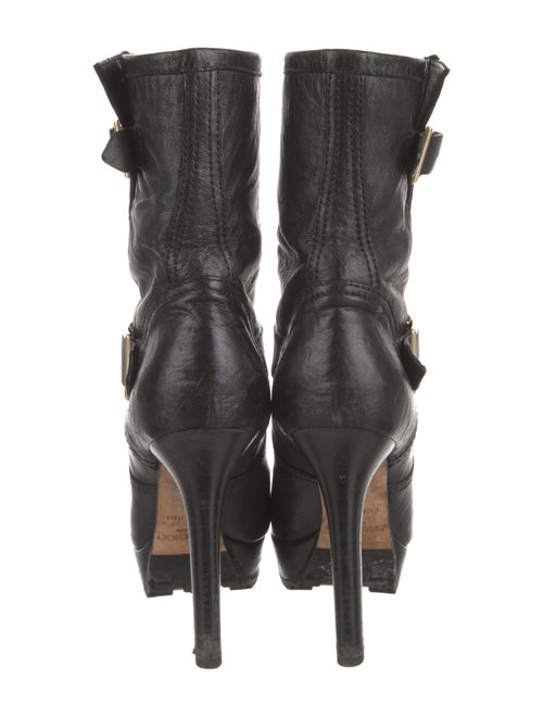 Jimmy Choo Leather Moto Boots