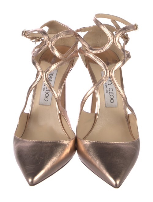 Jimmy Choo Leather T-Strap Pumps