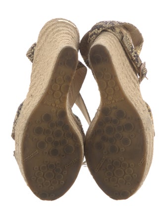Jimmy Choo Jute Animal Print Espadrilles