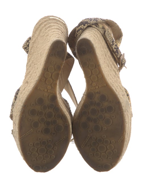 Jimmy Choo Jute Animal Print Espadrilles