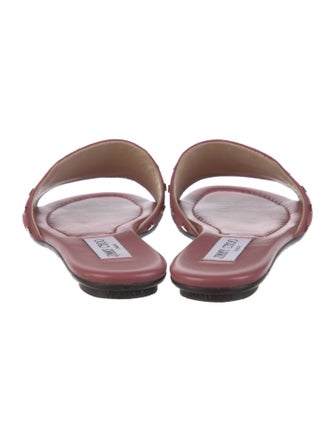 Jimmy Choo Suede Studded Accents Slides