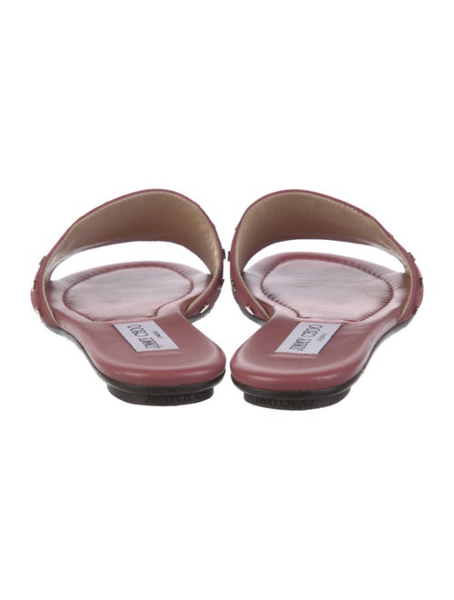 Jimmy Choo Suede Studded Accents Slides