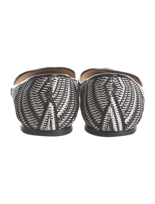 Jimmy Choo Printed Leather Trim Embellishment Ballet Flats