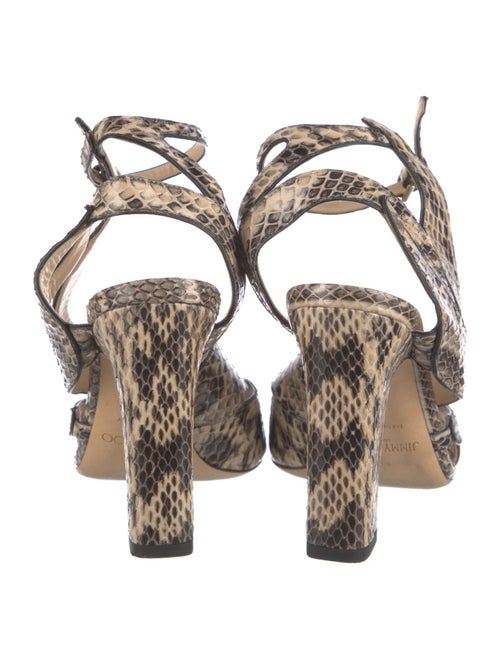 Jimmy Choo Snakeskin Animal Print Sandals