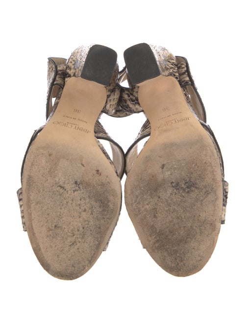 Jimmy Choo Snakeskin Animal Print Sandals