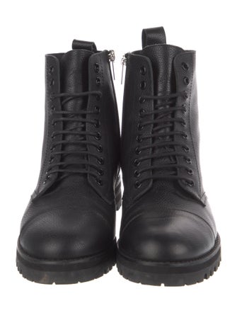 Jimmy Choo Leather Combat Boots