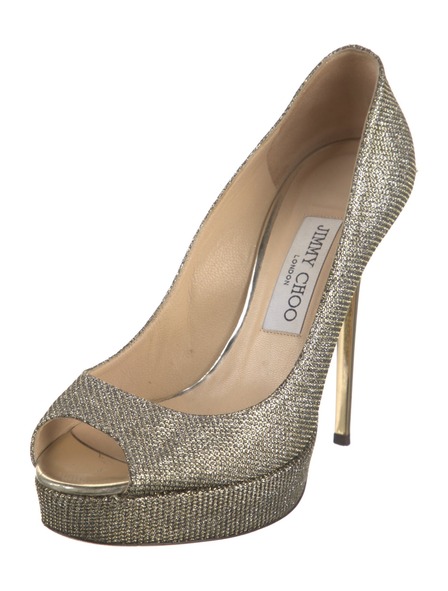 Jimmy Choo Glitter Glitter Accents Pumps