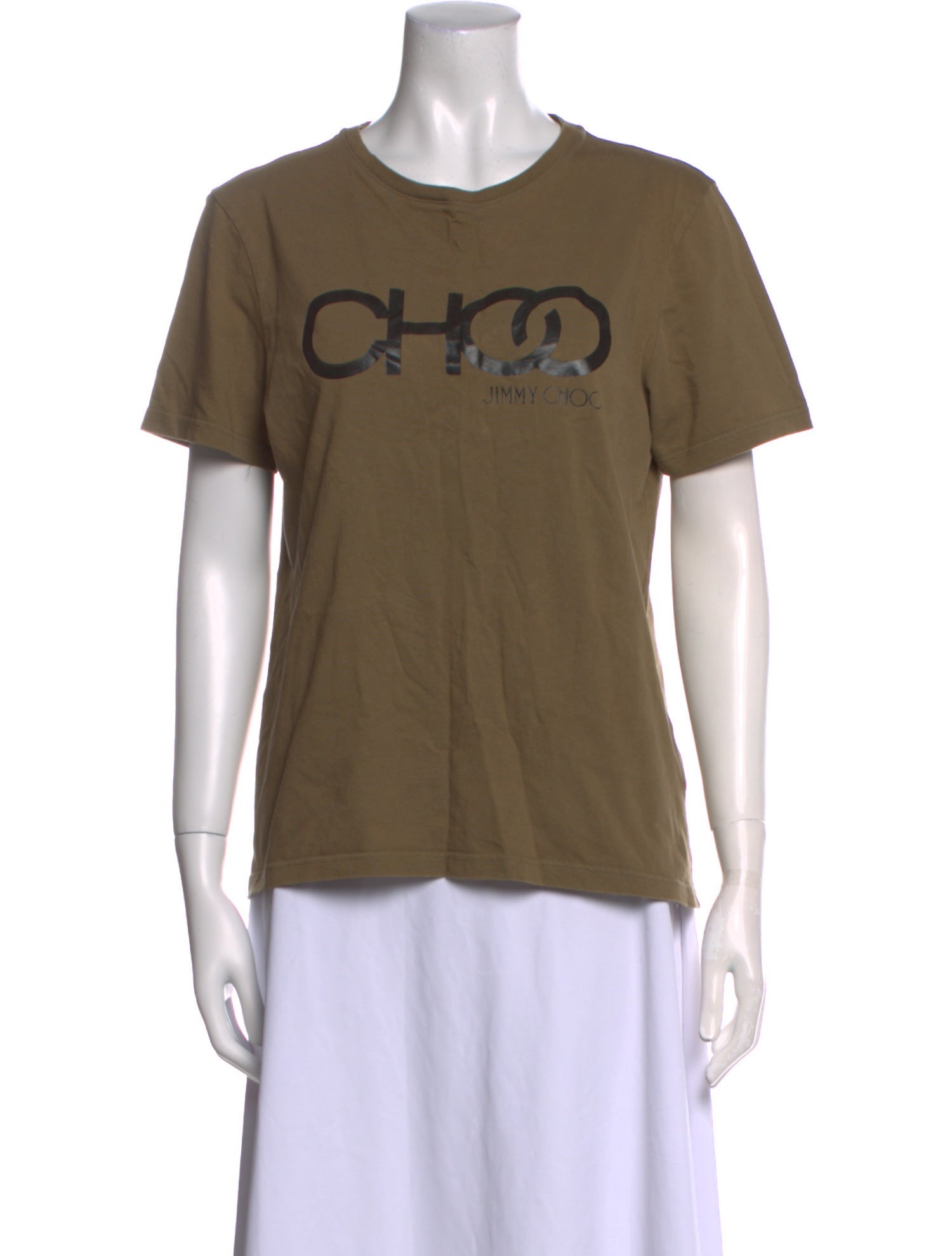 Jimmy Choo Graphic Print Crew Neck T-Shirt