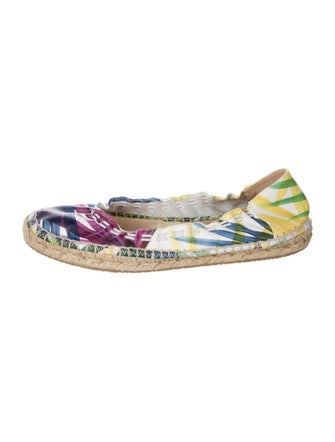 Jimmy Choo Leather Printed Espadrilles