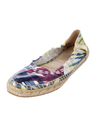 Jimmy Choo Leather Printed Espadrilles