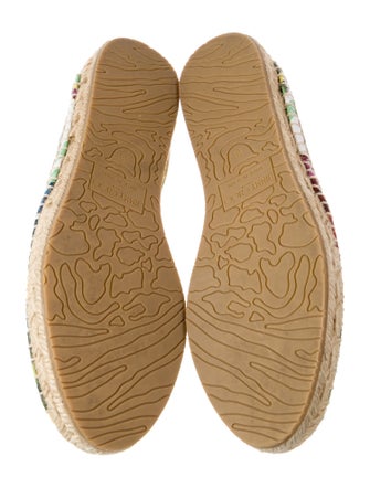 Jimmy Choo Leather Printed Espadrilles