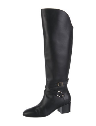 Jimmy Choo Leather Riding Boots