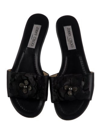 Jimmy Choo Leather Slides