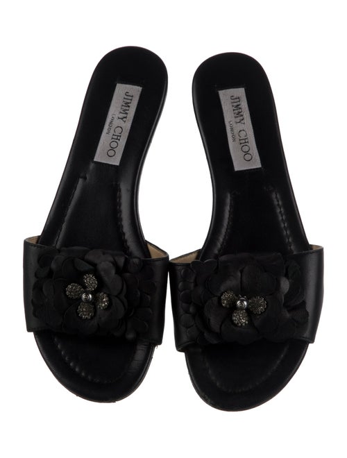 Jimmy Choo Leather Slides