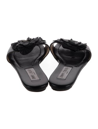 Jimmy Choo Leather Slides