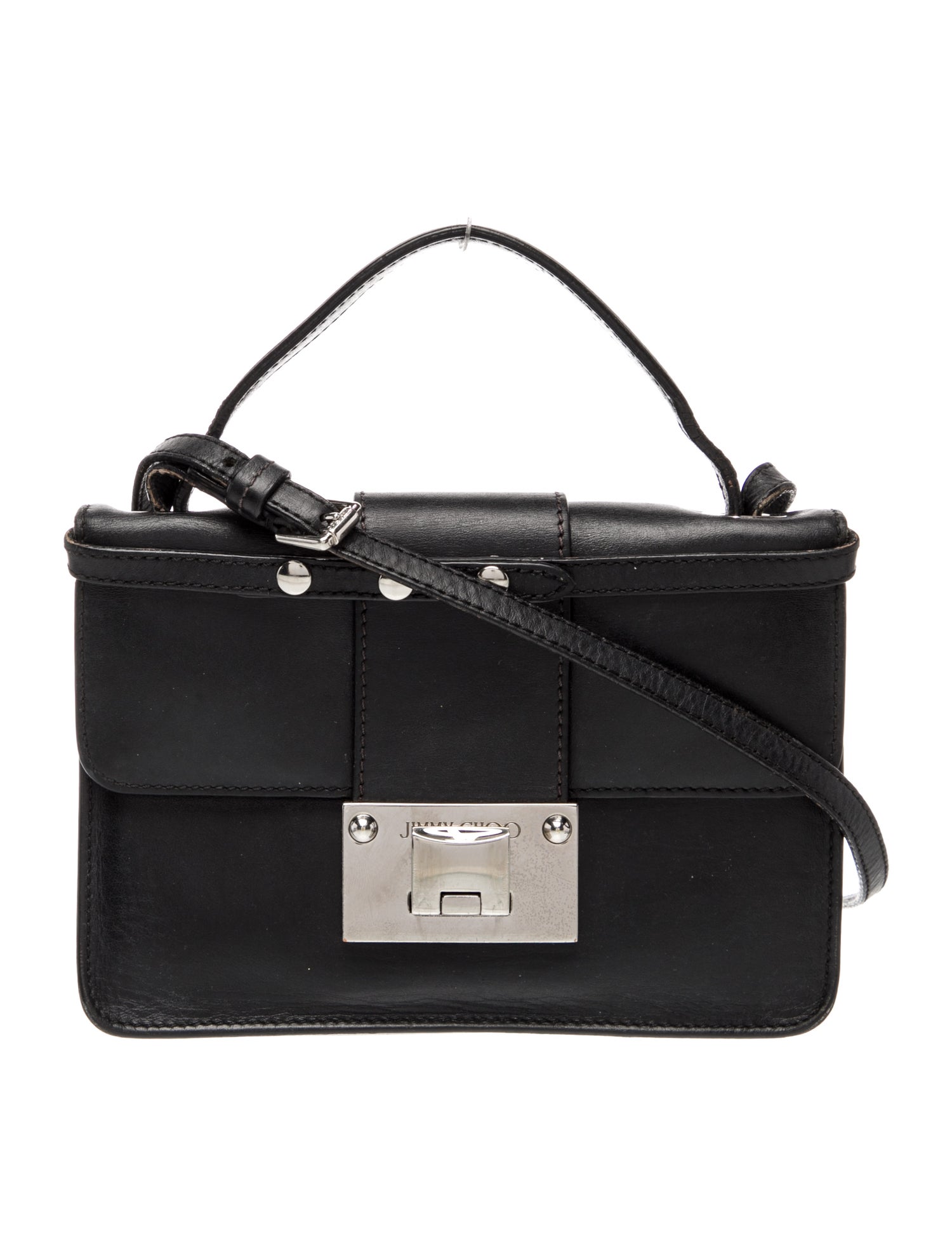 Jimmy Choo Leather Top Handle Bag