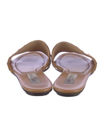 Jimmy Choo Suede Studded Accents Slides