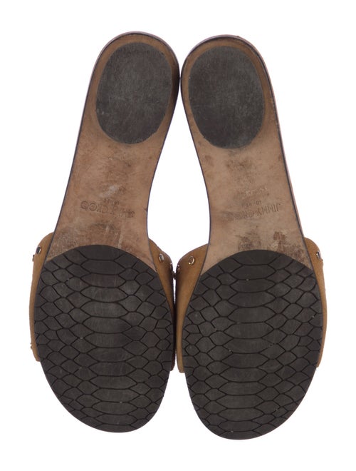 Jimmy Choo Suede Studded Accents Slides
