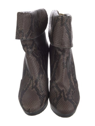 Jimmy Choo Snakeskin Animal Print Boots