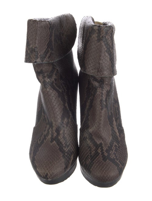 Jimmy Choo Snakeskin Animal Print Boots