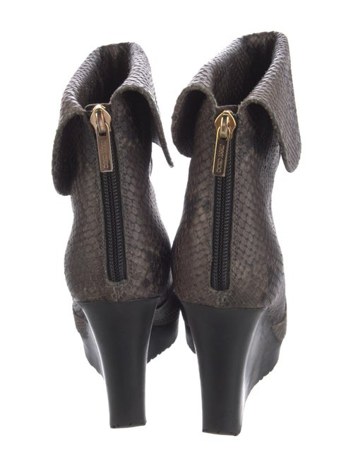 Jimmy Choo Snakeskin Animal Print Boots
