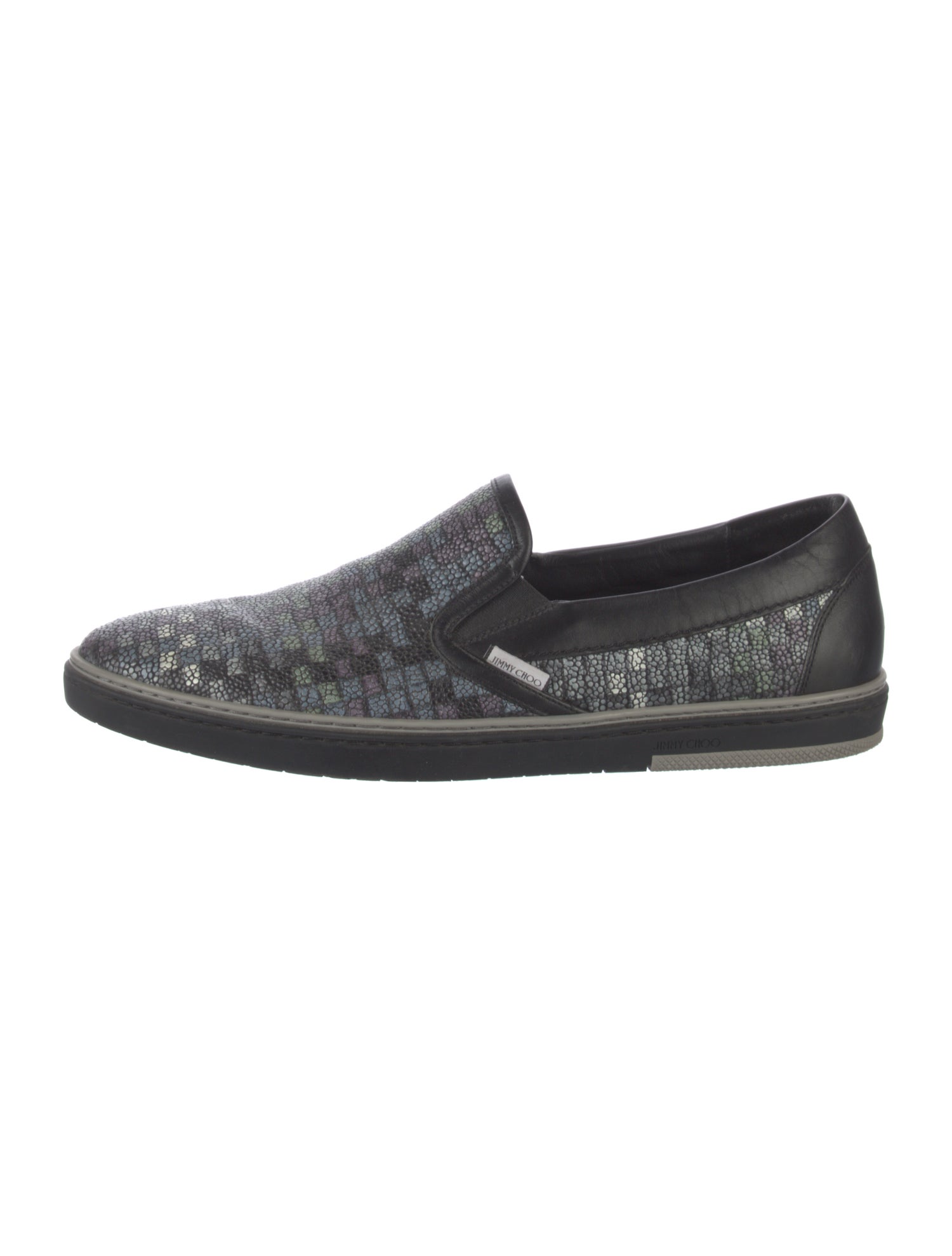 Jimmy Choo Embossed Leather Sneakers