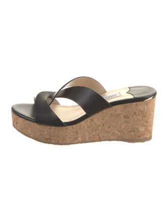 Jimmy Choo Leather Slides