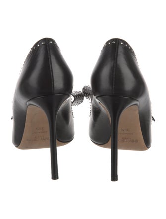 Jimmy Choo Leather Studded Accents Pumps