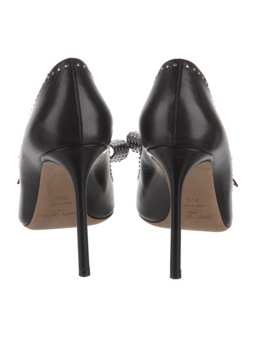 Jimmy Choo Leather Studded Accents Pumps