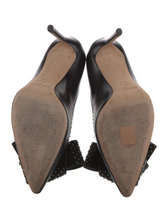 Jimmy Choo Leather Studded Accents Pumps
