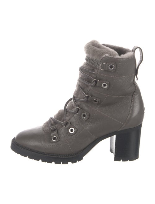 Jimmy Choo Leather Combat Boots
