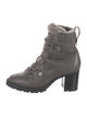 Jimmy Choo Leather Combat Boots