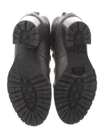 Jimmy Choo Leather Combat Boots