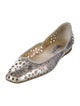 Jimmy Choo Leather Patterned Ballet Flats