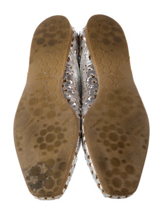 Jimmy Choo Leather Patterned Ballet Flats