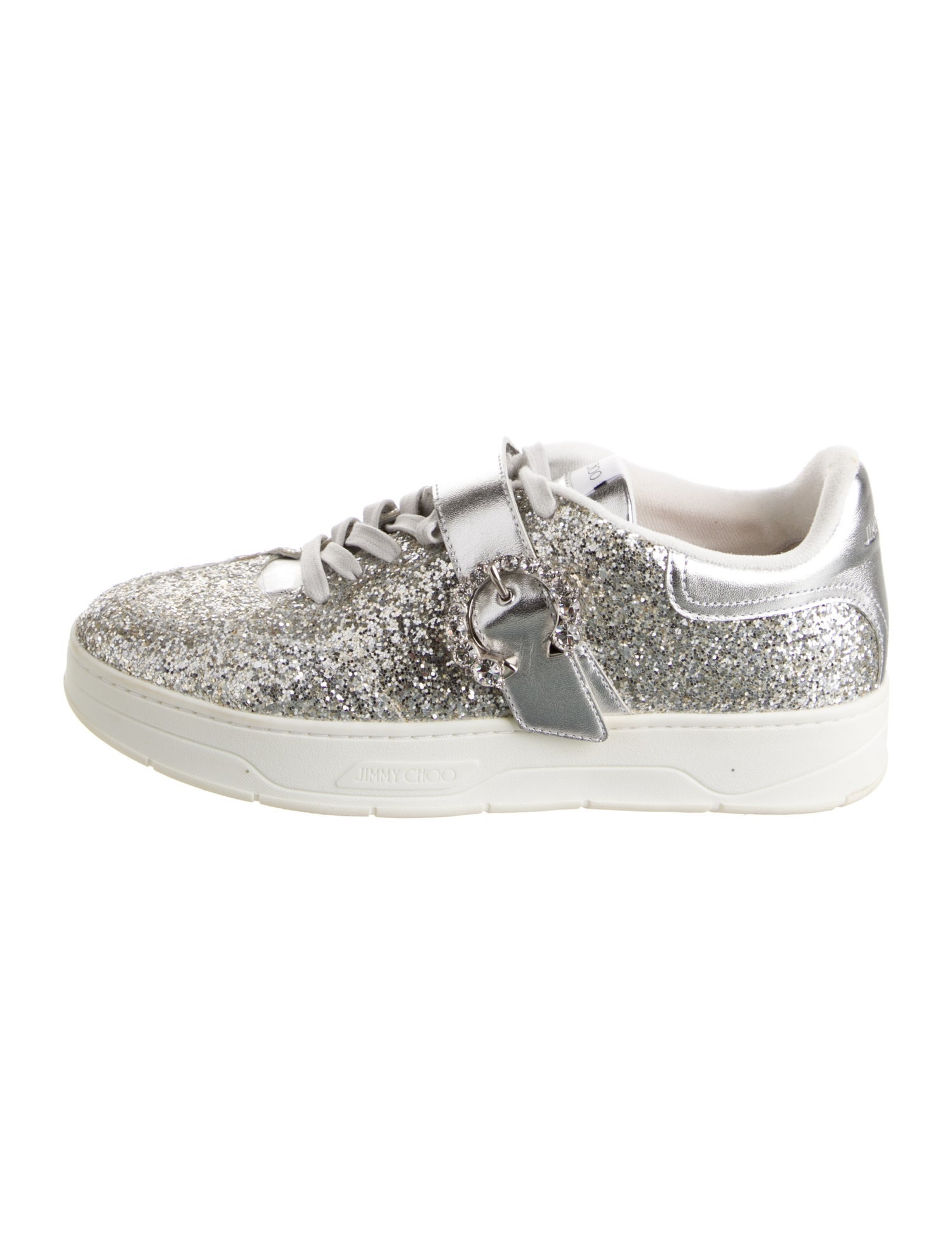 Jimmy Choo Glitter Glitter Accents Sneakers