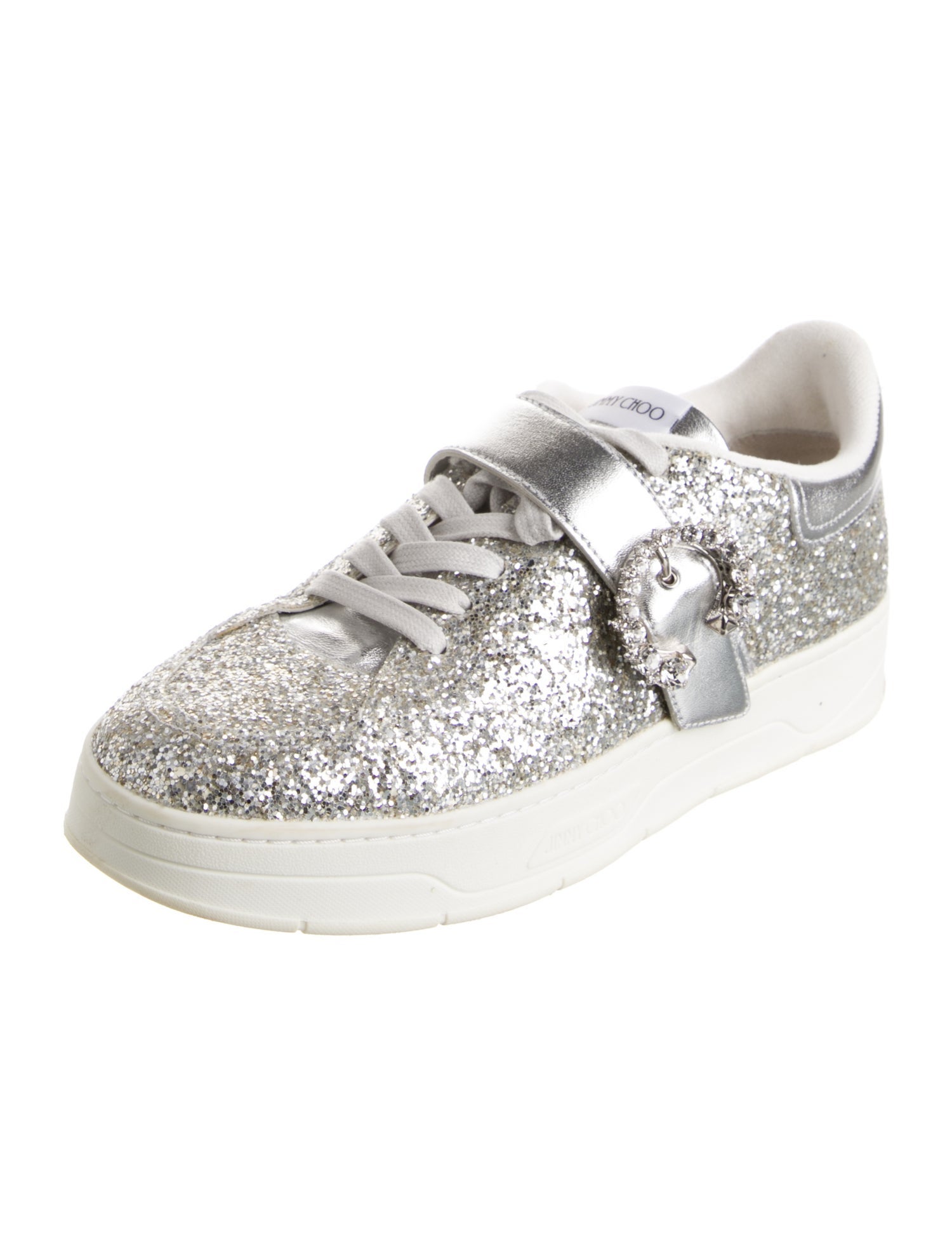 Jimmy Choo Glitter Glitter Accents Sneakers