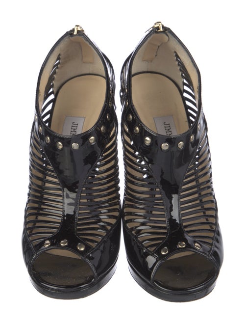 Jimmy Choo Patent Leather Studded Accents Pumps