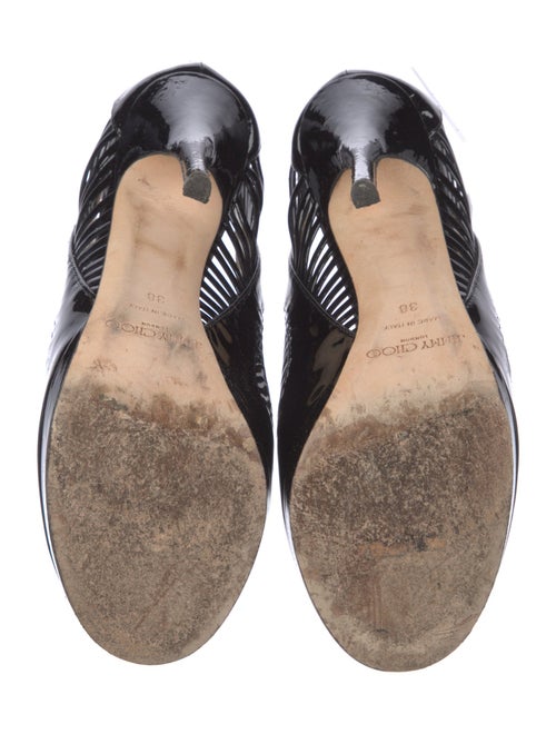 Jimmy Choo Patent Leather Studded Accents Pumps