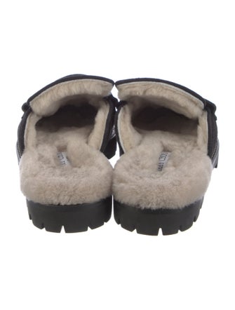 Jimmy Choo Suede Crystal Embellishments Mules