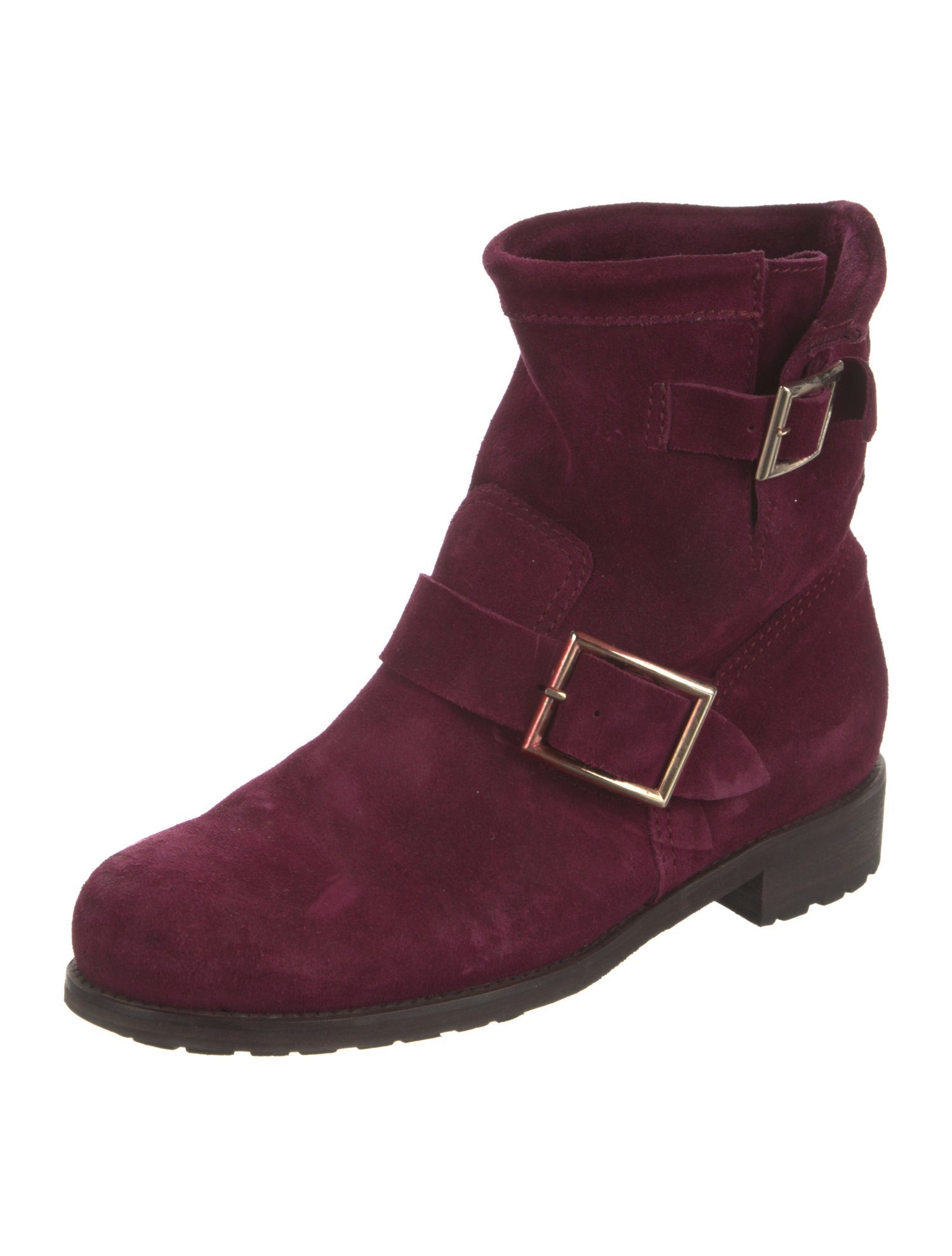 Jimmy Choo Suede Moto Boots