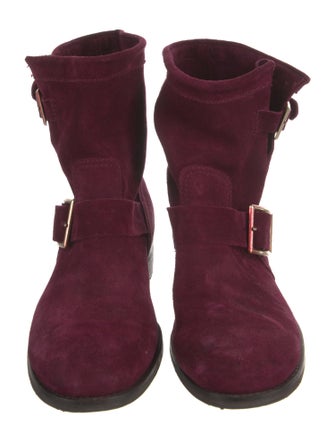 Jimmy Choo Suede Moto Boots