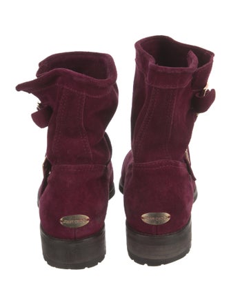 Jimmy Choo Suede Moto Boots