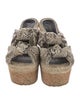 Jimmy Choo Embossed Leather Animal Print Espadrilles