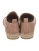 Jimmy Choo Leather Whipstitch Trim Espadrilles
