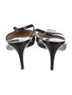 Jimmy Choo Patent Leather Colorblock Pattern Slingback Sandals