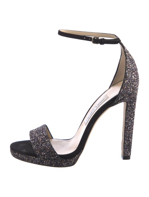 Jimmy Choo Glitter Glitter Accents Sandals